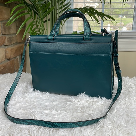 ALFANI ~ Dowel Satchel ~ Petrol Snake ~ NWT! - Picture 3 of 11